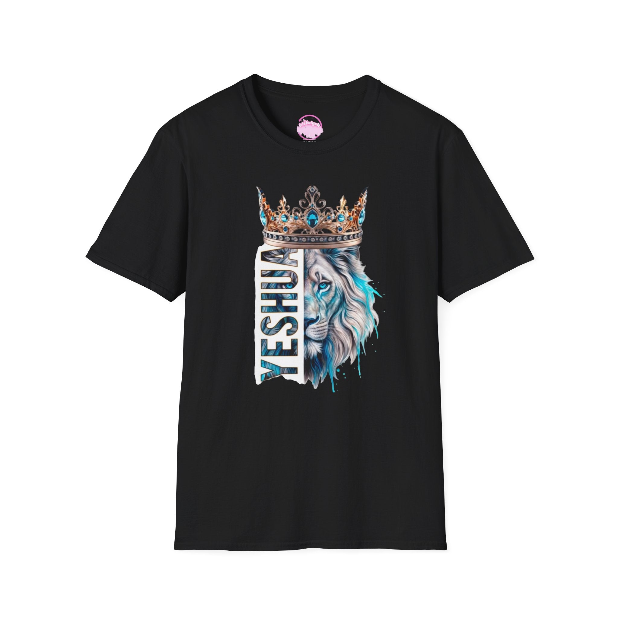 Yeshua Crowned Lion T-Shirt — Christian Faith Graphic Tee