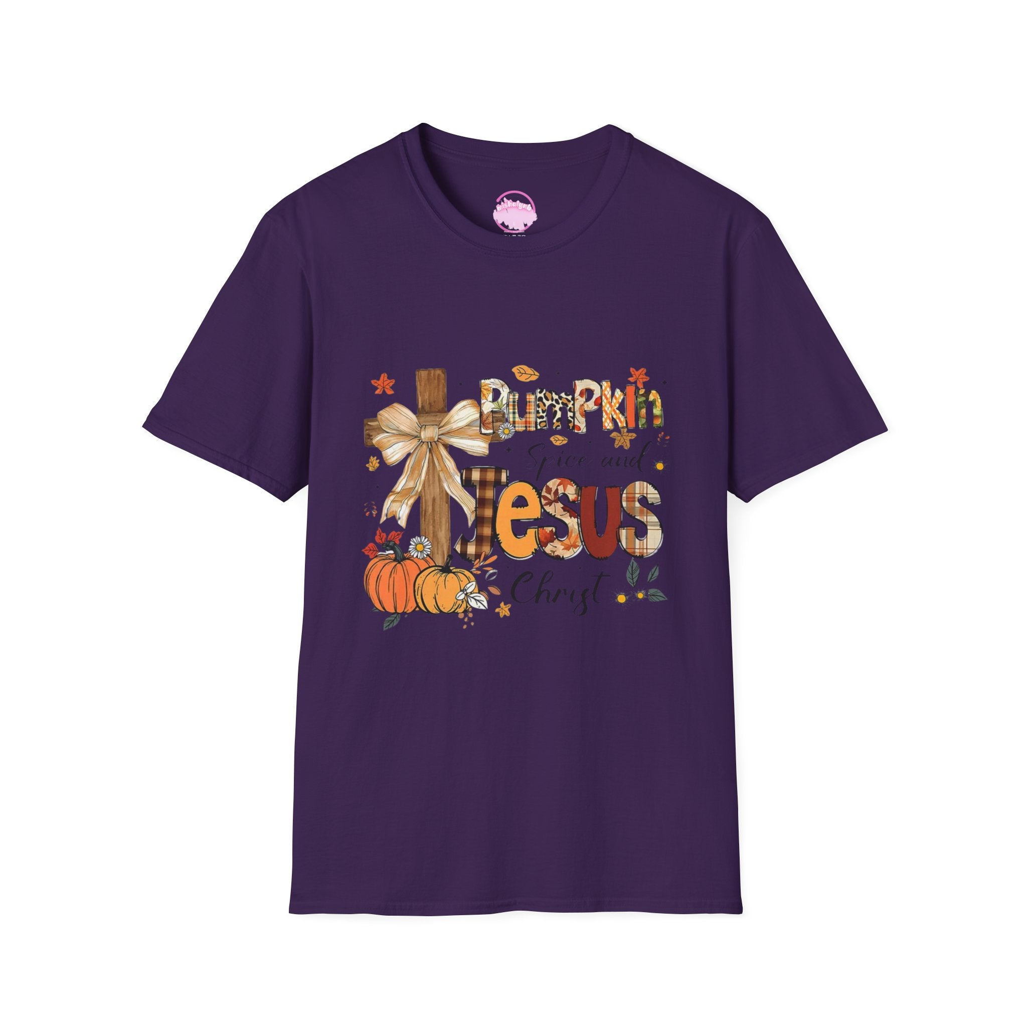 T-Shirt — "Pumpkin Spice and Jesus" Fall Faith Graphic Tee