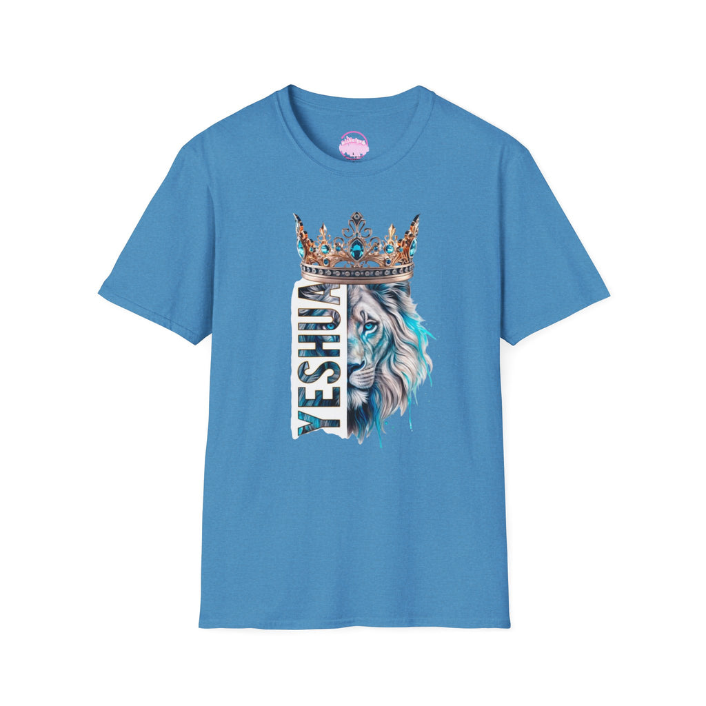 Yeshua Crowned Lion T-Shirt — Christian Faith Graphic Tee
