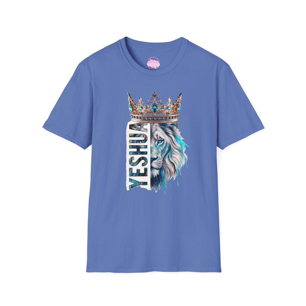 Yeshua Crowned Lion T-Shirt — Christian Faith Graphic Tee