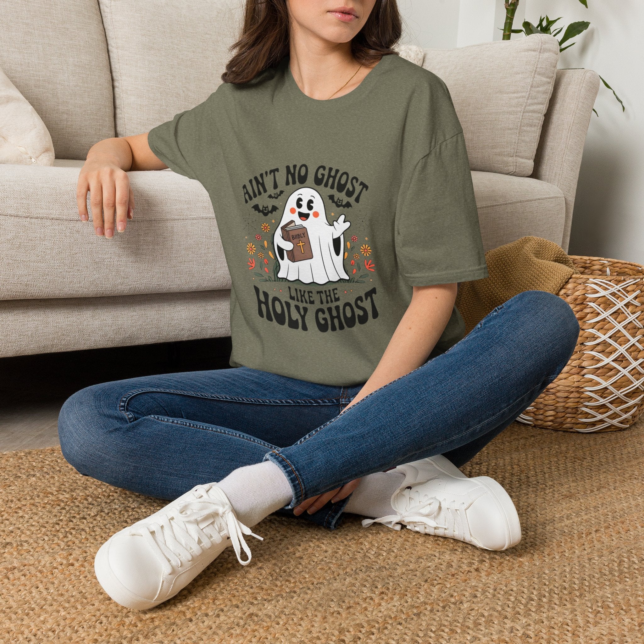Ain't No Ghost T-Shirt – Cute Christian Halloween Ghost Tee