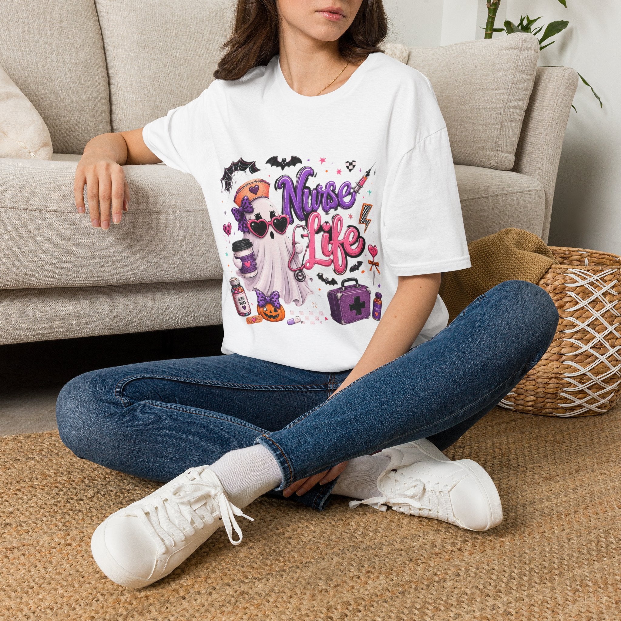 Nurse Life Halloween T-Shirt — Cute Spooky Nurse Graphic Tee
