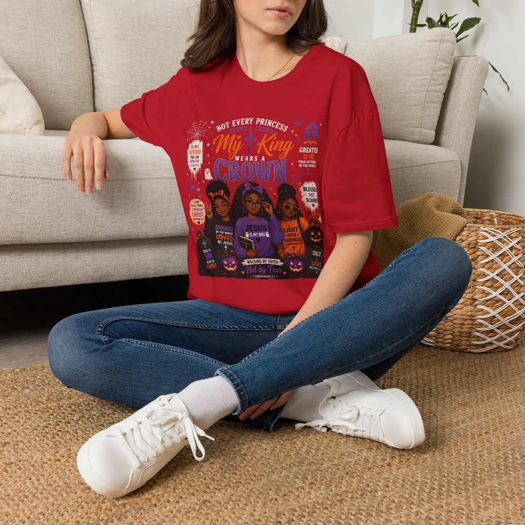 My King Crown T-Shirt — Christian Faith Graphic Tee for Women