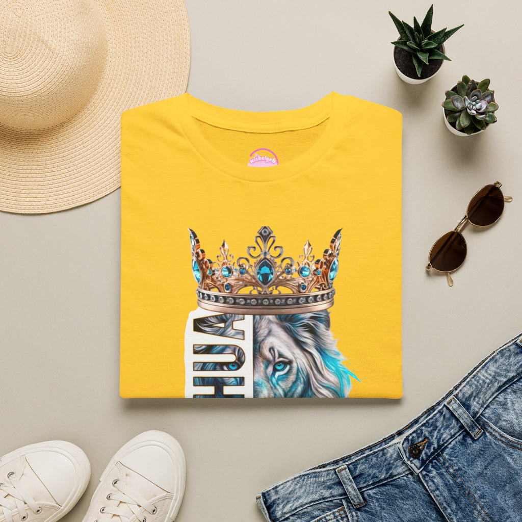Yeshua Crowned Lion T-Shirt — Christian Faith Graphic Tee