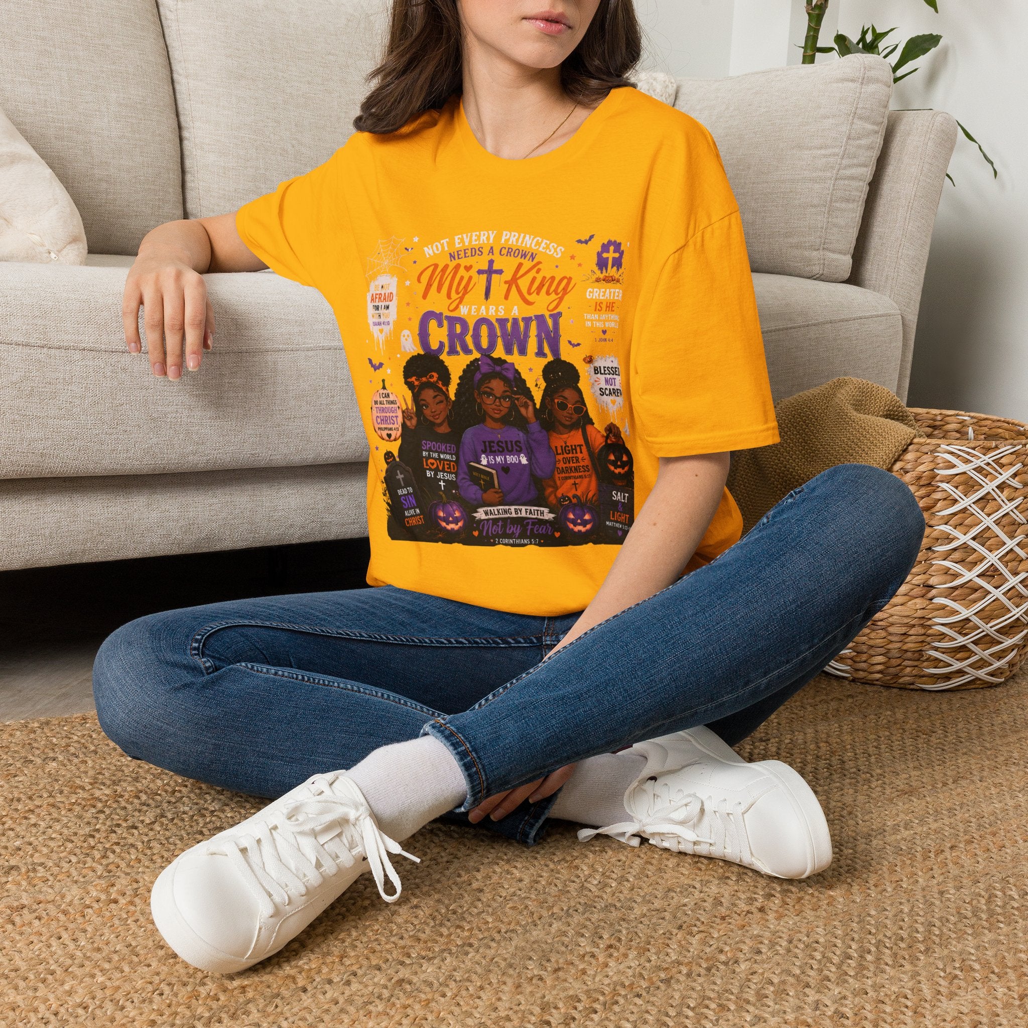 My King Crown T-Shirt — Christian Faith Graphic Tee for Women