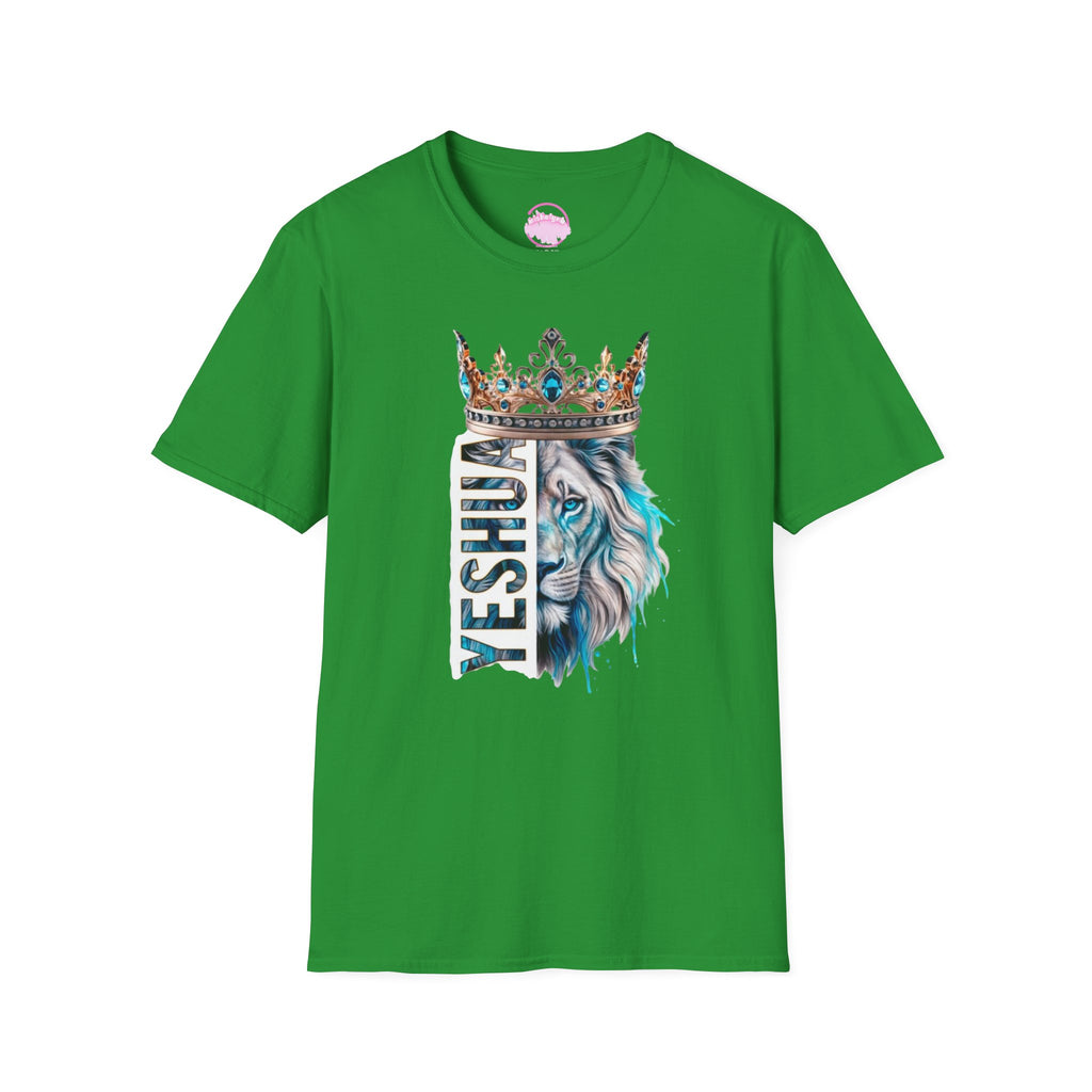 Yeshua Crowned Lion T-Shirt — Christian Faith Graphic Tee