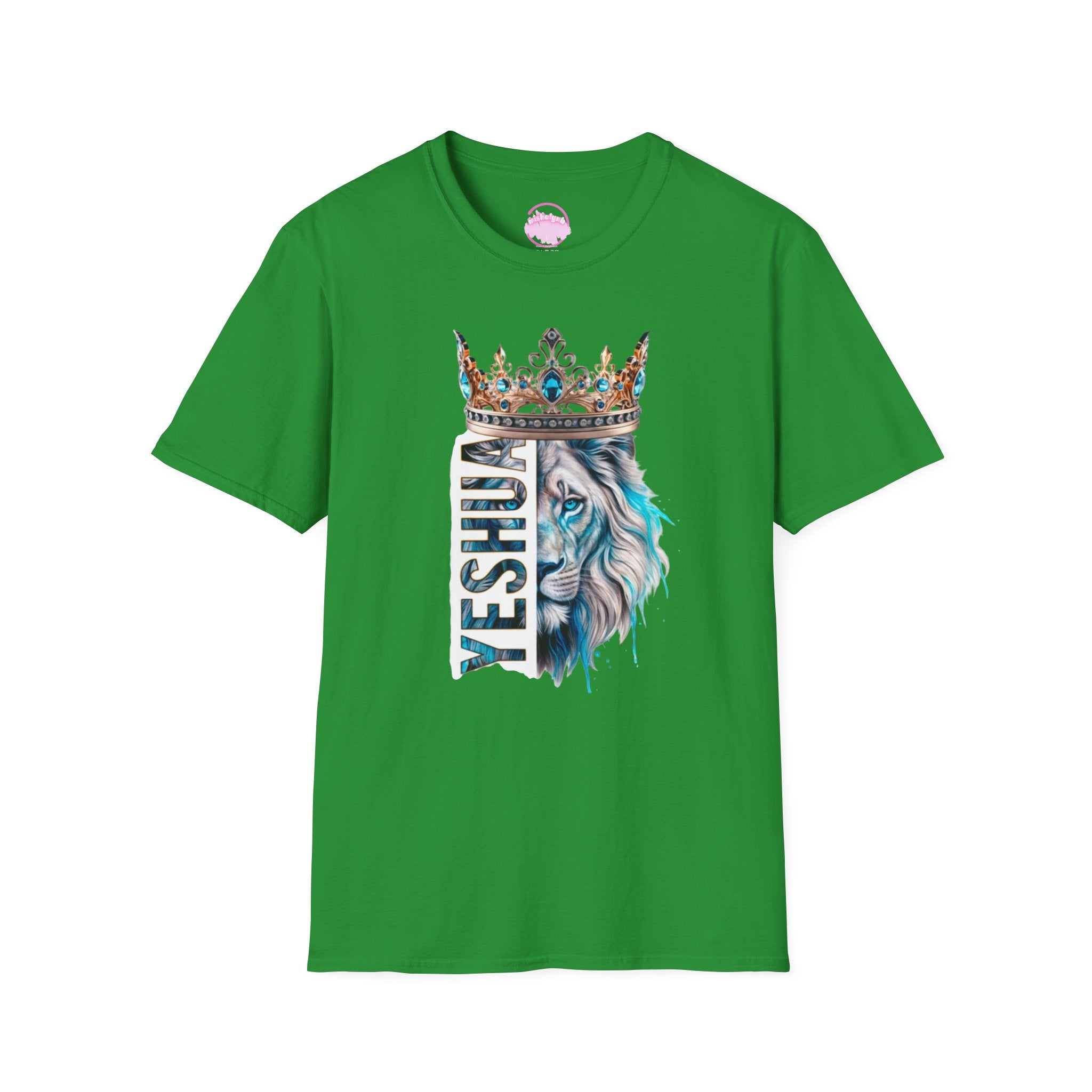 Yeshua Crowned Lion T-Shirt — Christian Faith Graphic Tee