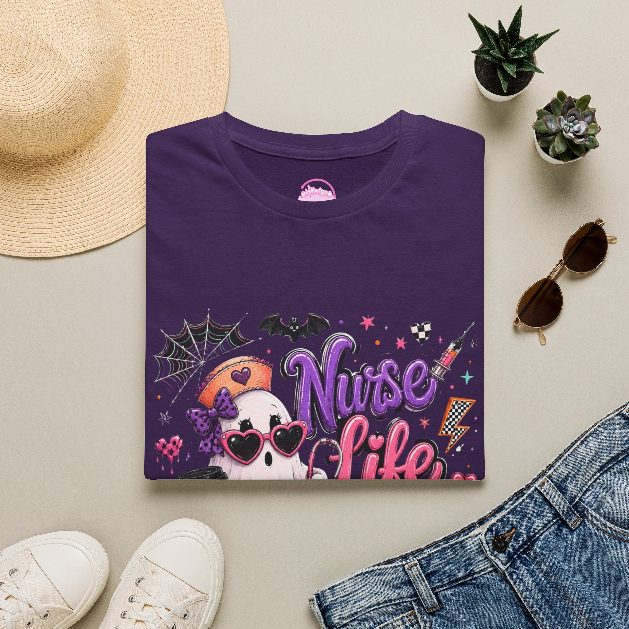 Nurse Life Halloween T-Shirt — Cute Spooky Nurse Graphic Tee
