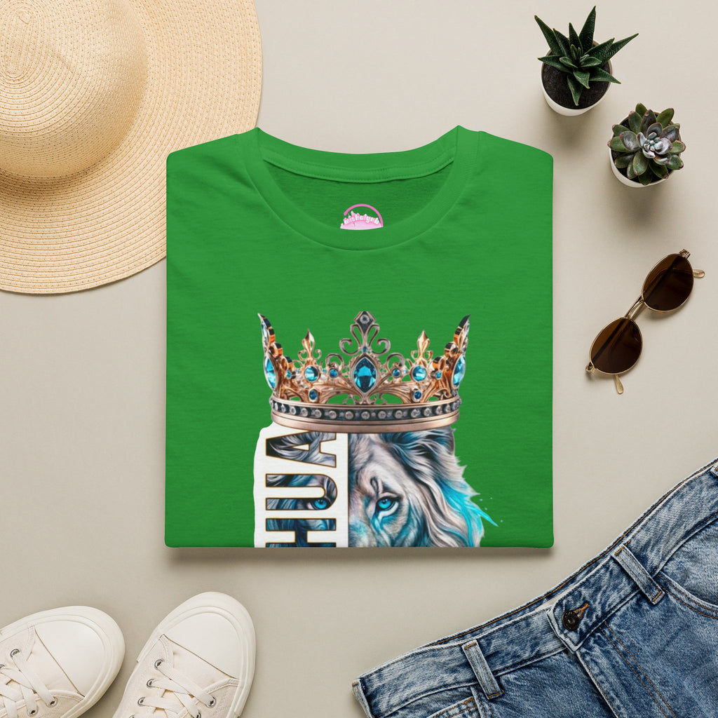 Yeshua Crowned Lion T-Shirt — Christian Faith Graphic Tee