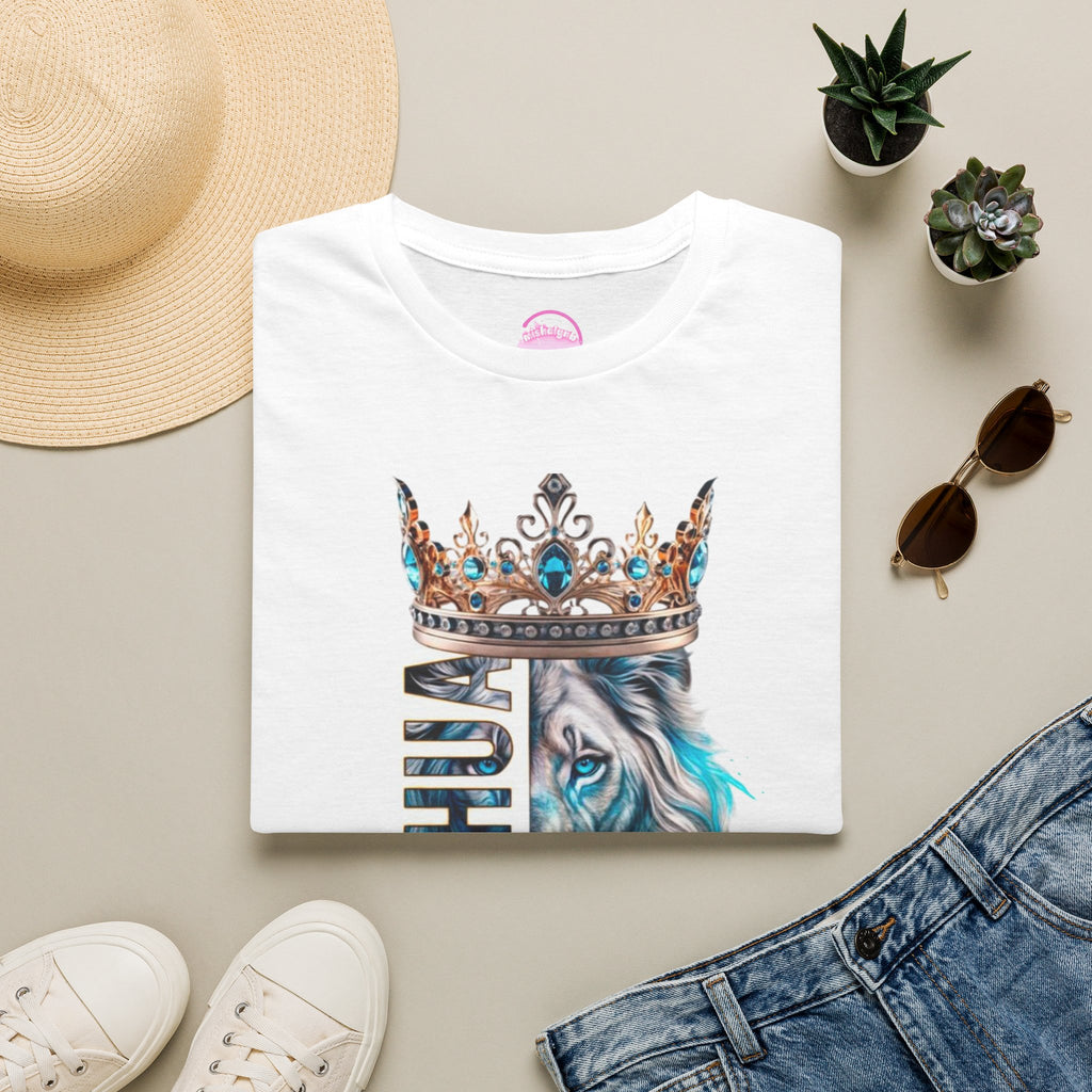 Yeshua Crowned Lion T-Shirt — Christian Faith Graphic Tee