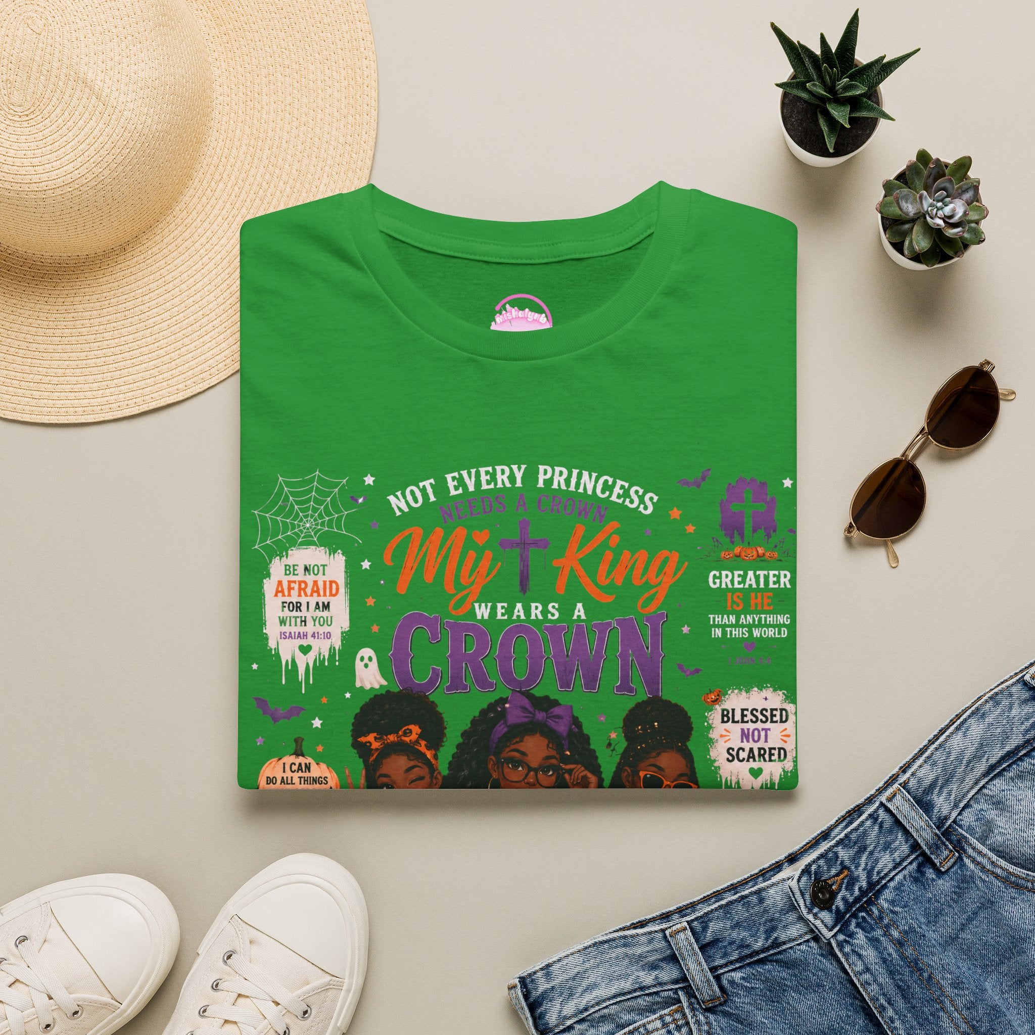 My King Crown T-Shirt — Christian Faith Graphic Tee for Women