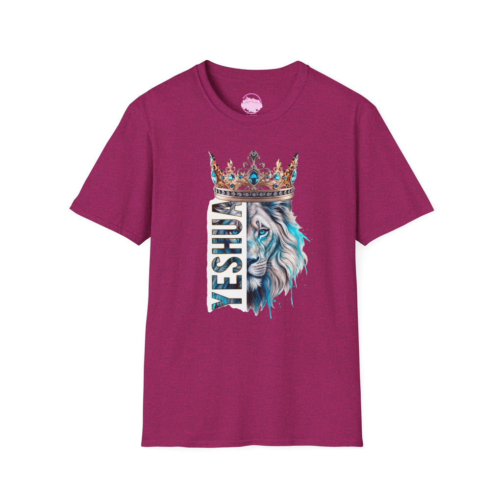 Yeshua Crowned Lion T-Shirt — Christian Faith Graphic Tee