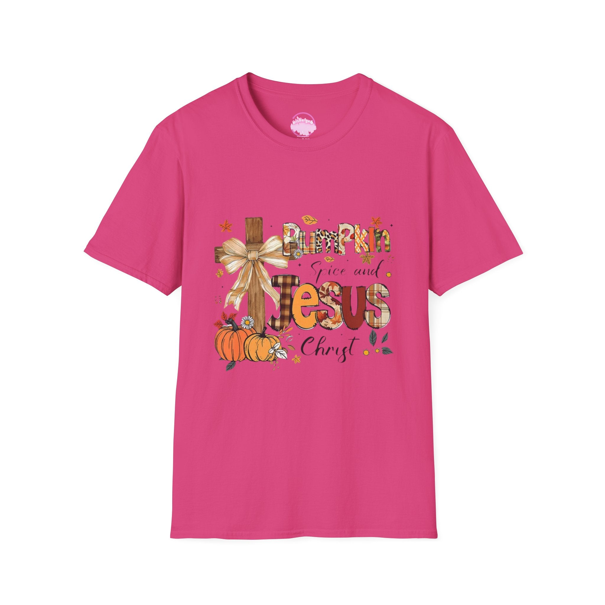 T-Shirt — "Pumpkin Spice and Jesus" Fall Faith Graphic Tee
