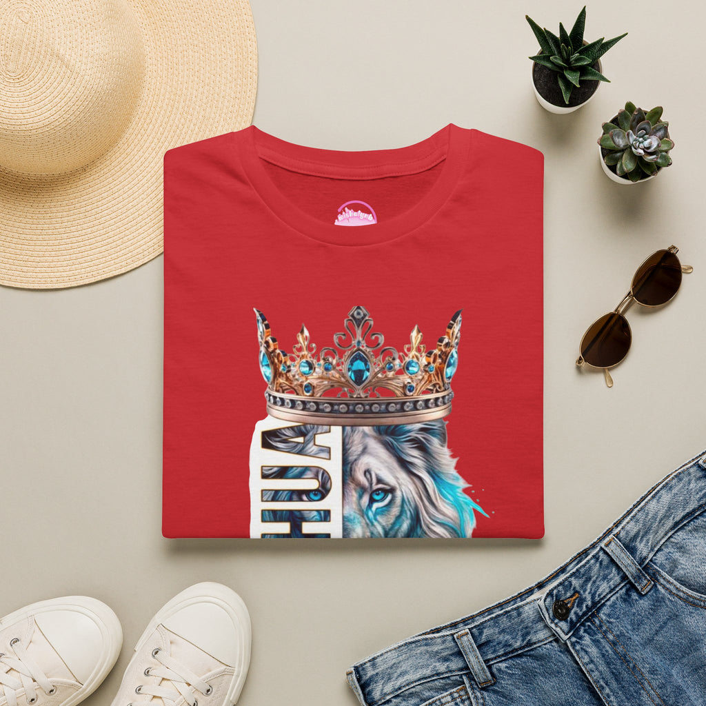 Yeshua Crowned Lion T-Shirt — Christian Faith Graphic Tee
