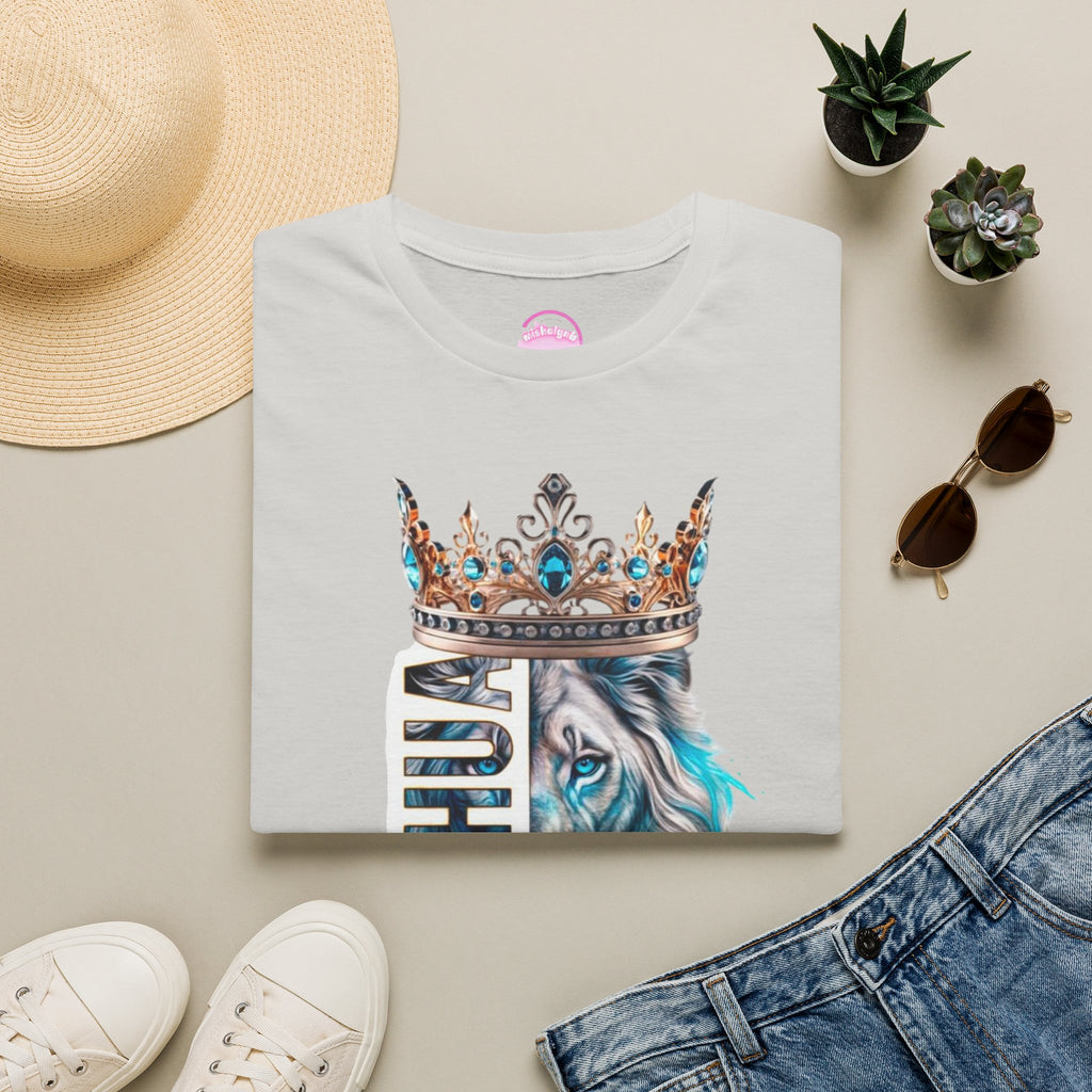 Yeshua Crowned Lion T-Shirt — Christian Faith Graphic Tee