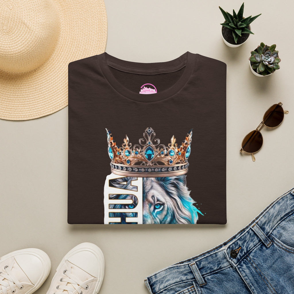 Yeshua Crowned Lion T-Shirt — Christian Faith Graphic Tee