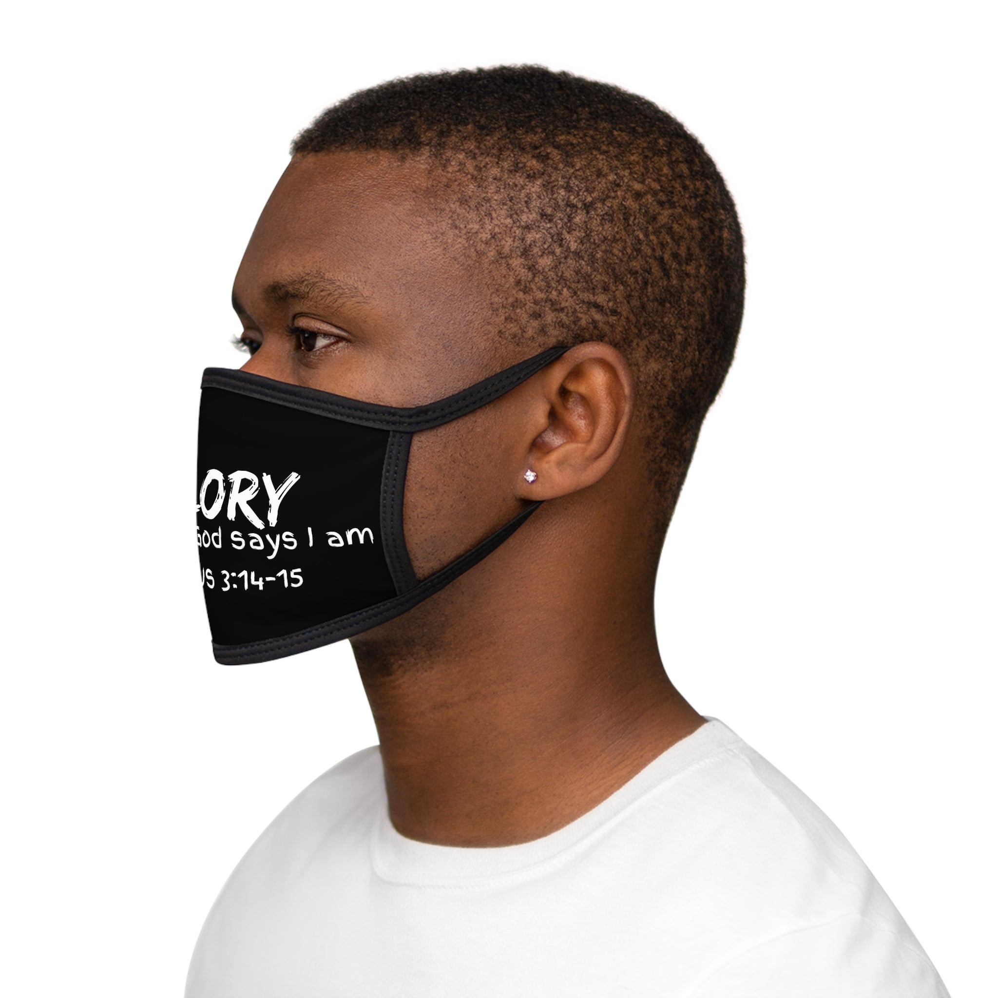 Christian Glory Face Mask — “I Am Who God Says I Am” (Exodus 3:14–15)