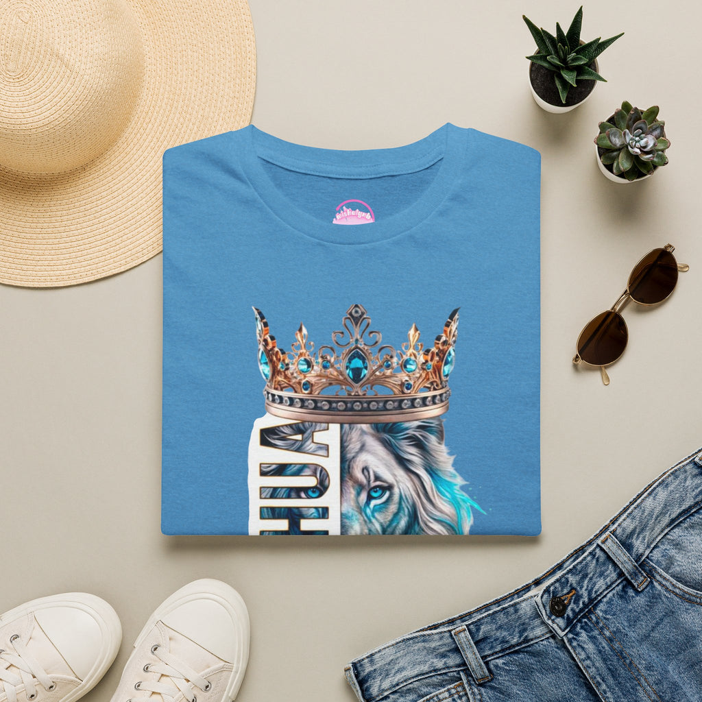 Yeshua Crowned Lion T-Shirt — Christian Faith Graphic Tee