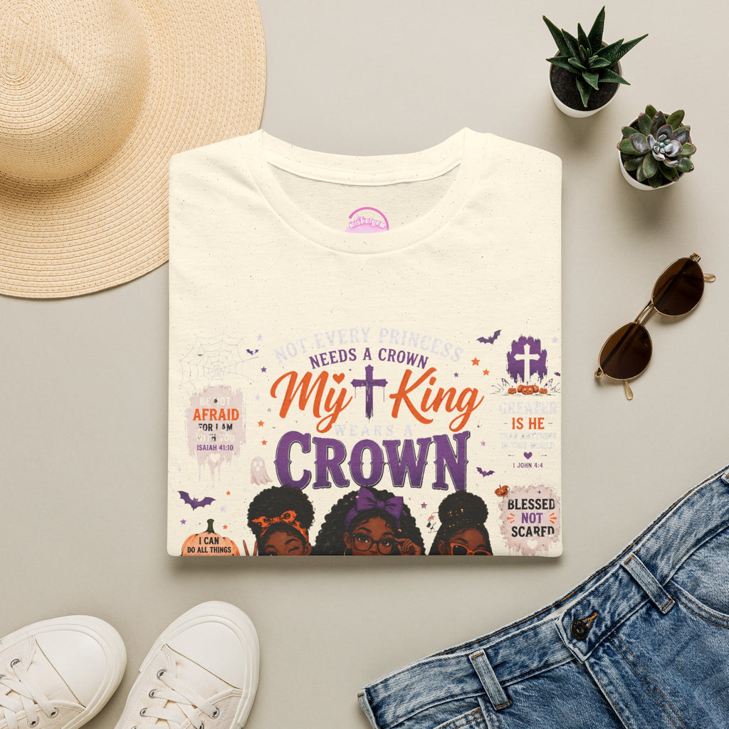 My King Crown T-Shirt — Christian Faith Graphic Tee for Women