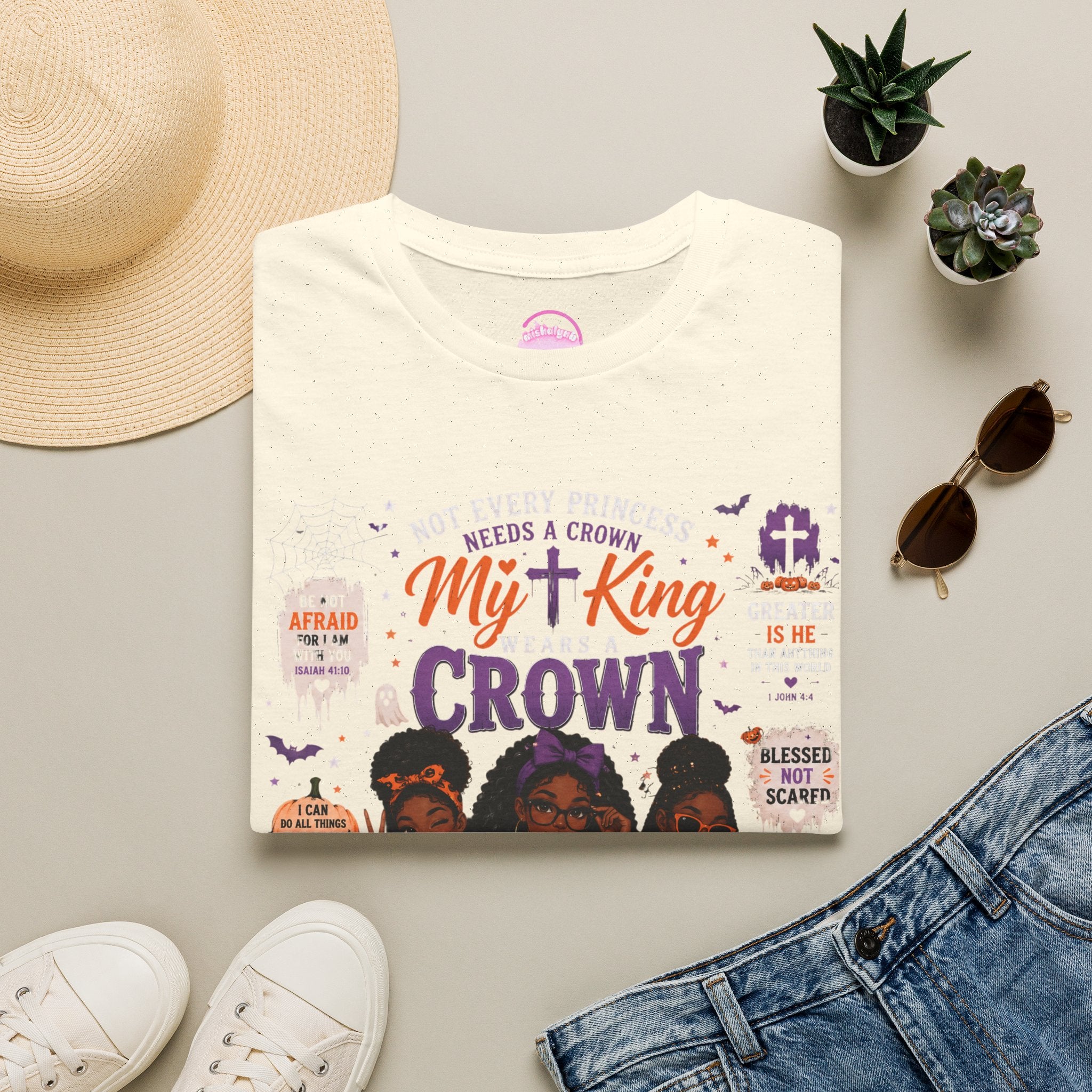 My King Crown T-Shirt — Christian Faith Graphic Tee for Women