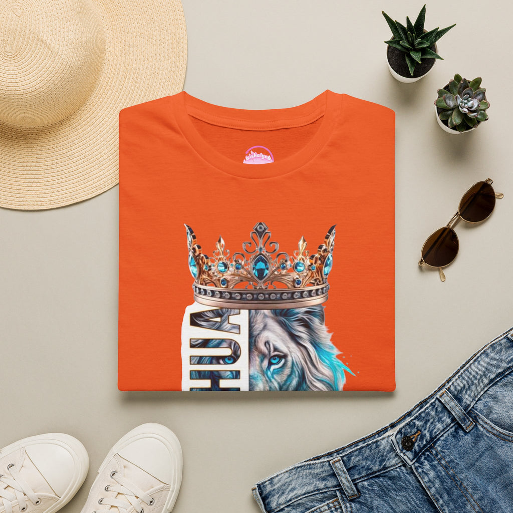 Yeshua Crowned Lion T-Shirt — Christian Faith Graphic Tee