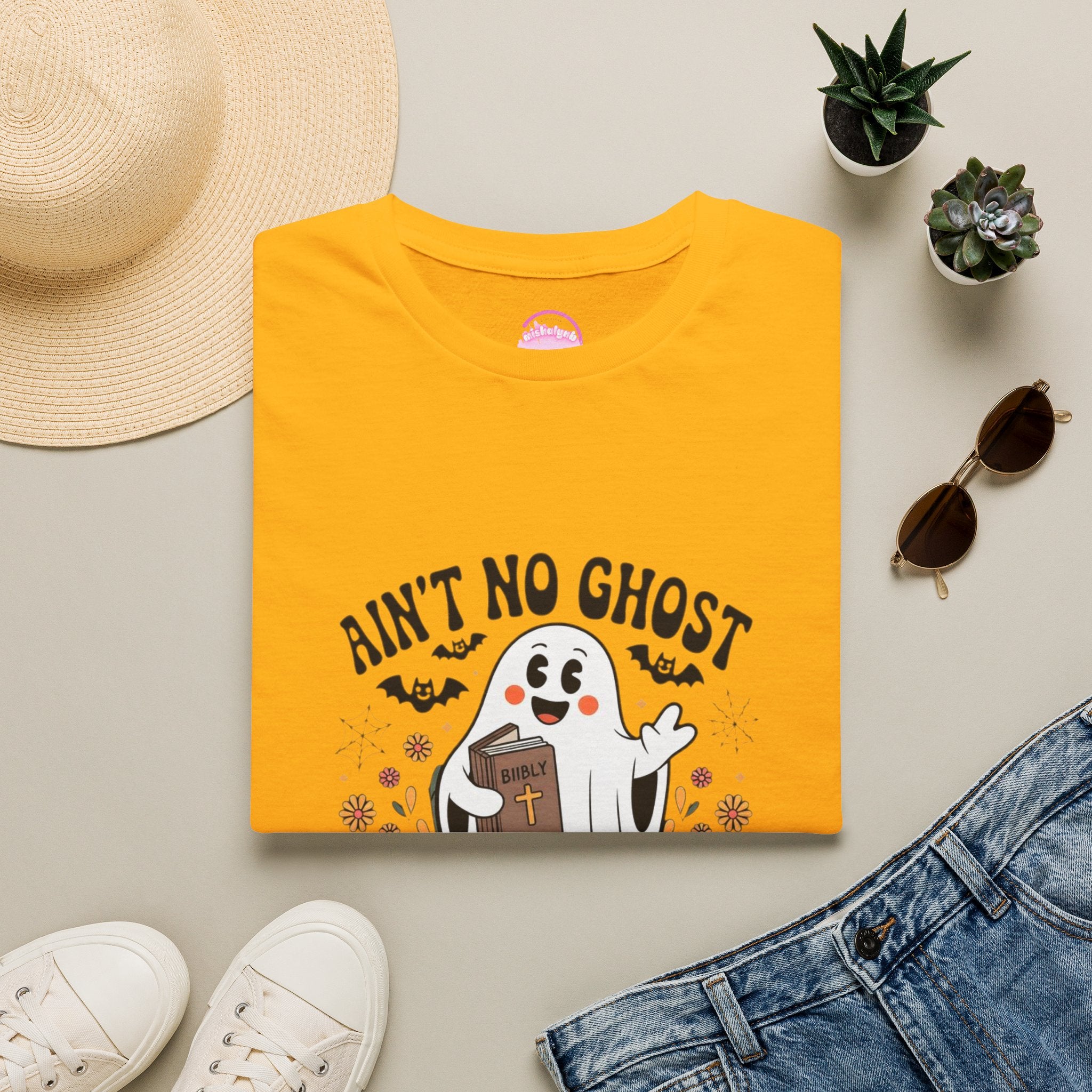 Ain't No Ghost T-Shirt – Cute Christian Halloween Ghost Tee