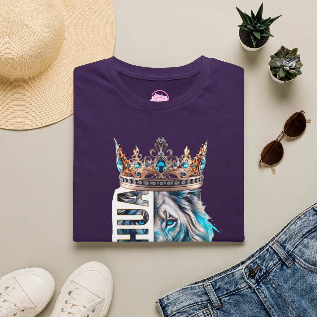 Yeshua Crowned Lion T-Shirt — Christian Faith Graphic Tee