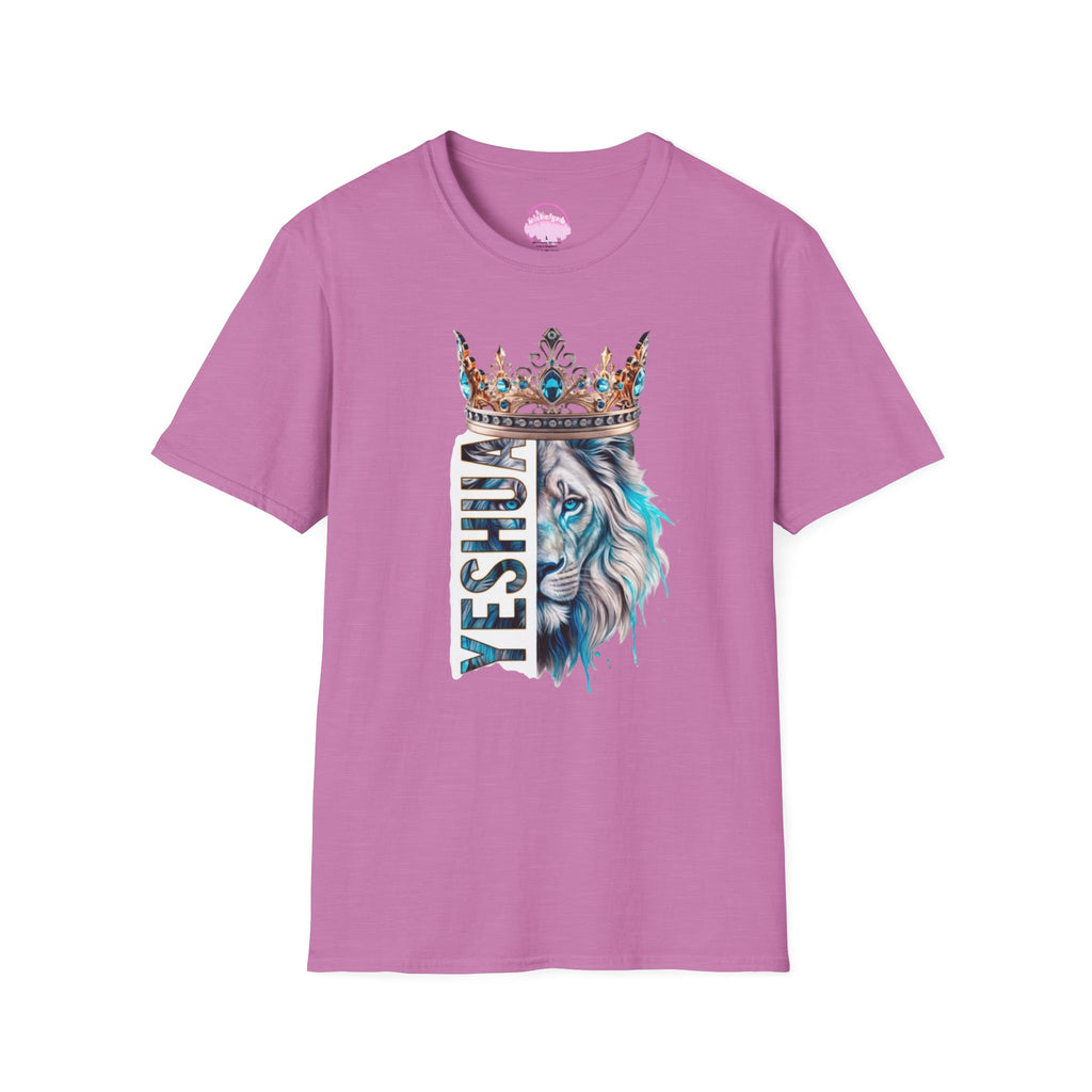 Yeshua Crowned Lion T-Shirt — Christian Faith Graphic Tee
