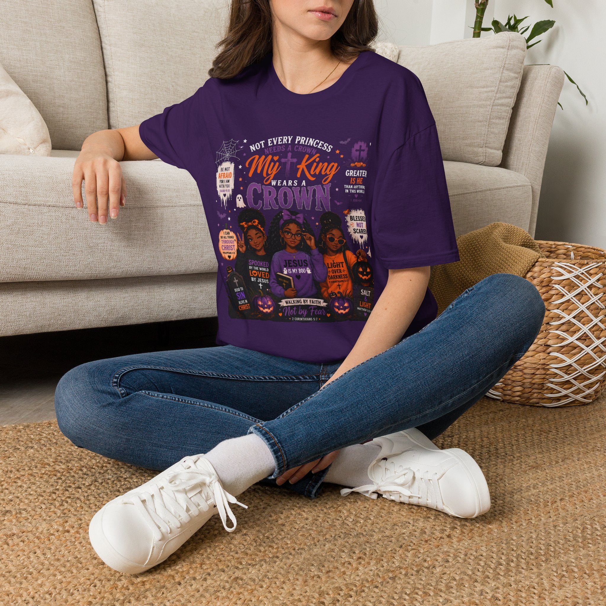 My King Crown T-Shirt — Christian Faith Graphic Tee for Women