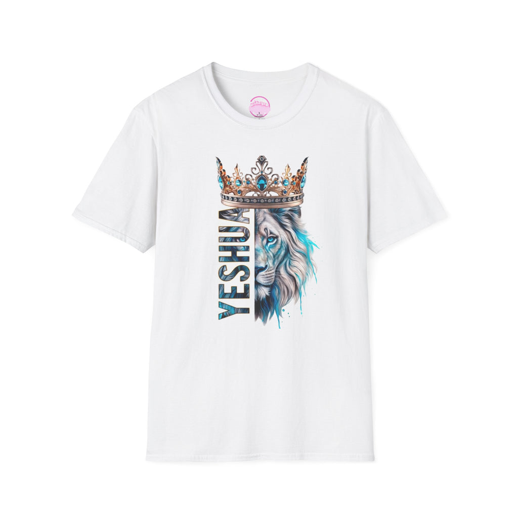 Yeshua Crowned Lion T-Shirt — Christian Faith Graphic Tee