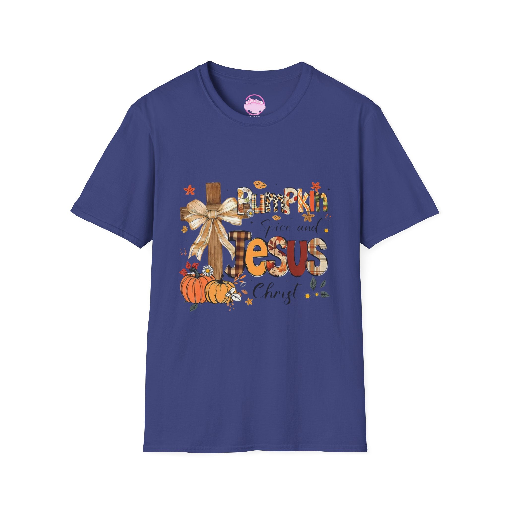 T-Shirt — "Pumpkin Spice and Jesus" Fall Faith Graphic Tee