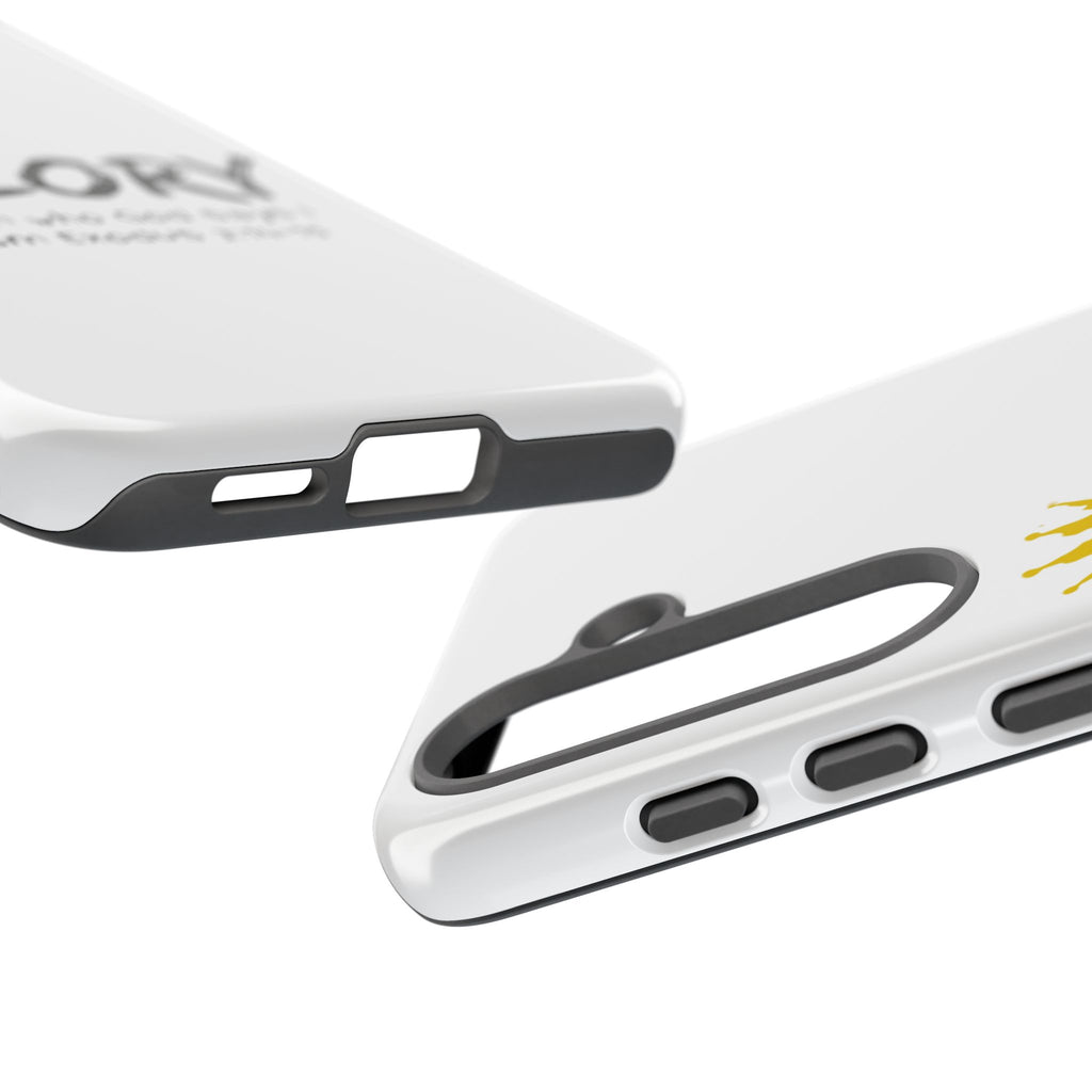 Glory Crown Christian Phone Case — 'I Am Who God Says I Am' Exodus 3:14–15 Tough Phone Case