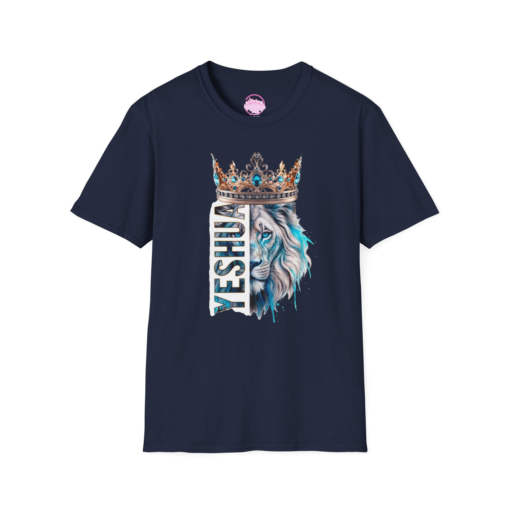 Yeshua Crowned Lion T-Shirt — Christian Faith Graphic Tee