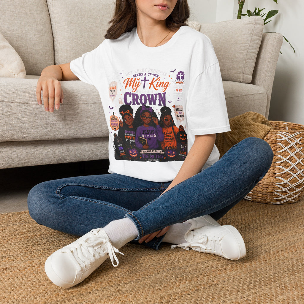My King Crown T-Shirt — Christian Faith Graphic Tee for Women