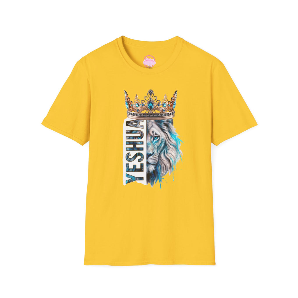 Yeshua Crowned Lion T-Shirt — Christian Faith Graphic Tee