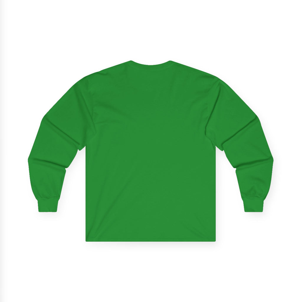Halloween Long Sleeve Tee — "No Tricks Just Treats" Graphic Shirt