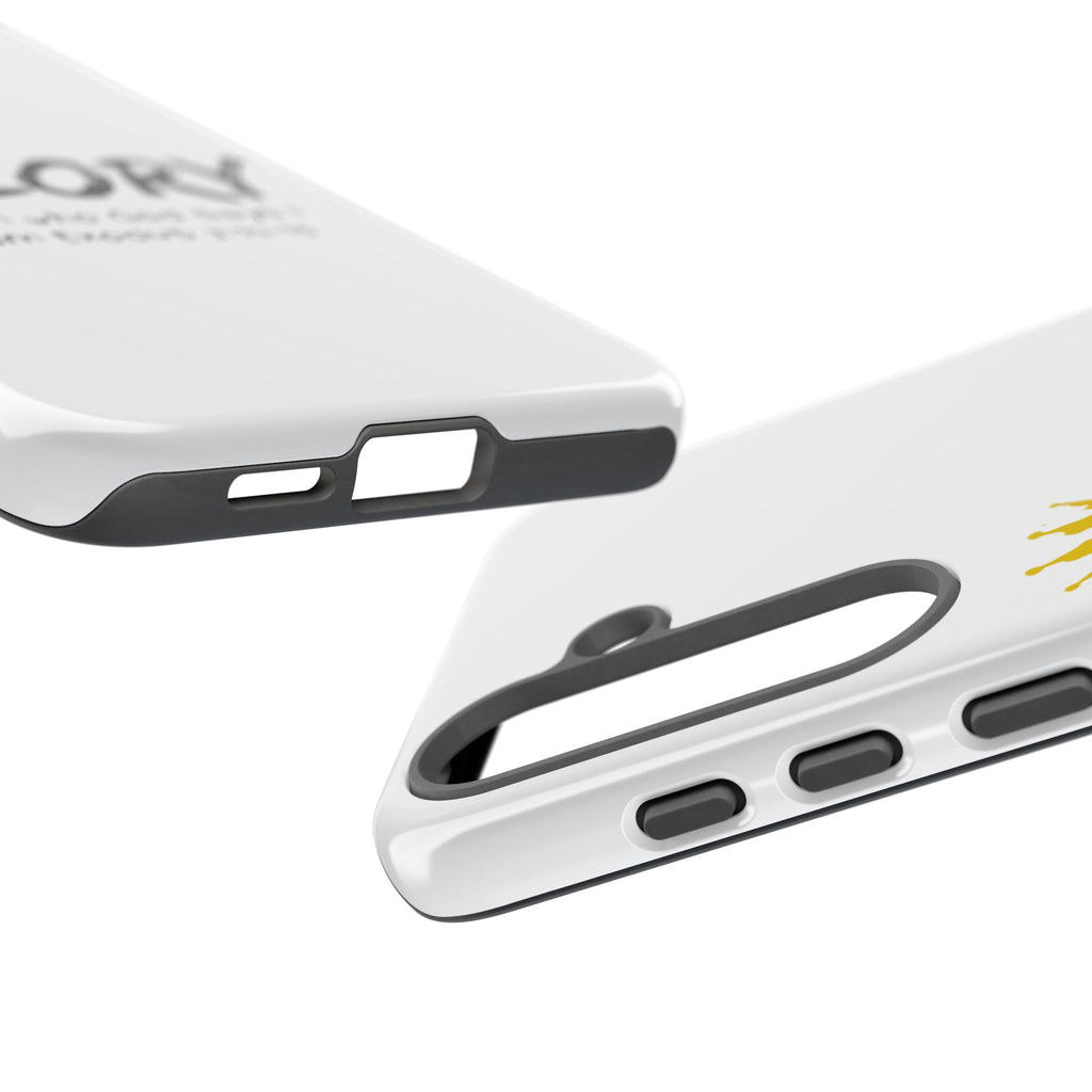 Glory Crown Christian Phone Case — 'I Am Who God Says I Am' Exodus 3:14–15 Tough Phone Case