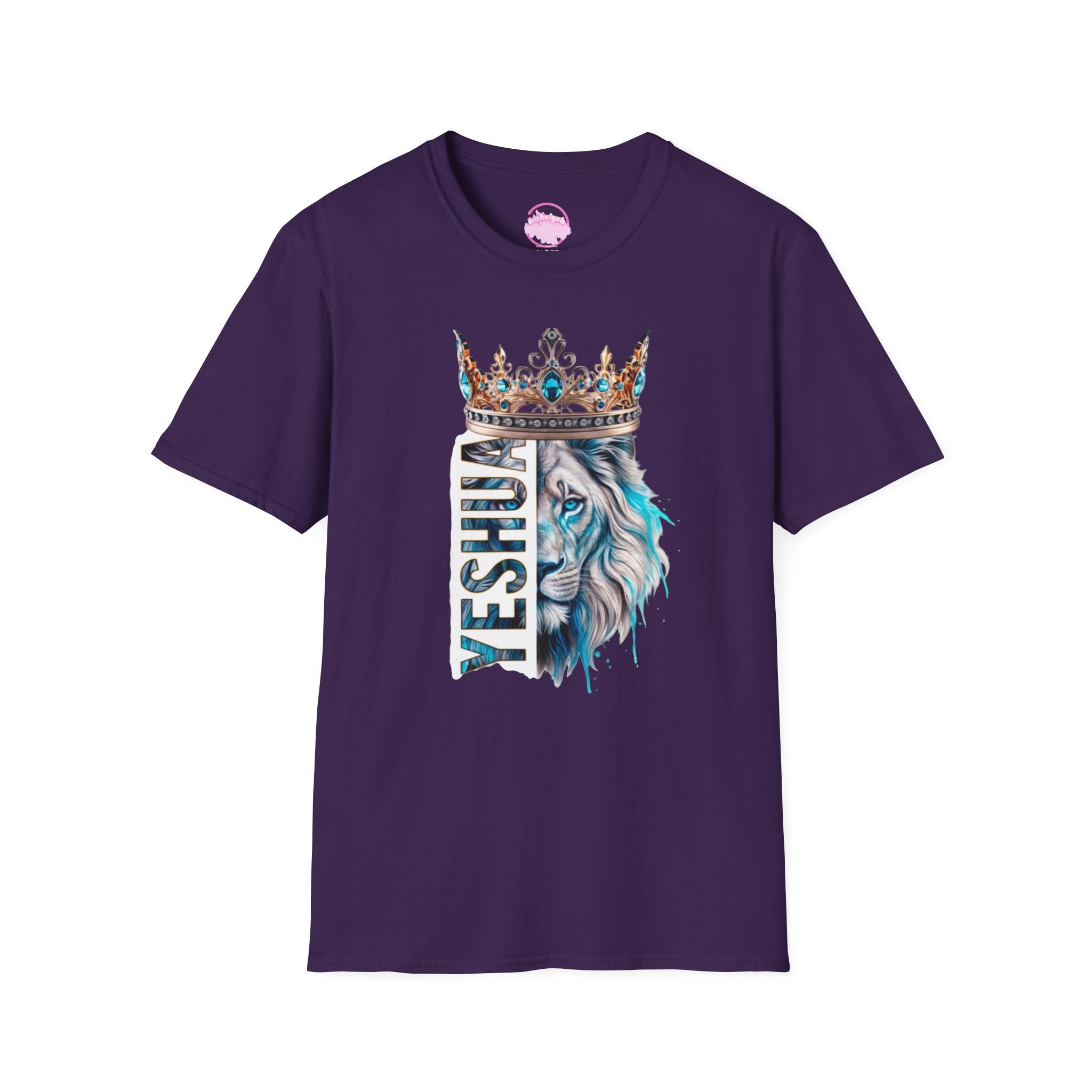 Yeshua Crowned Lion T-Shirt — Christian Faith Graphic Tee
