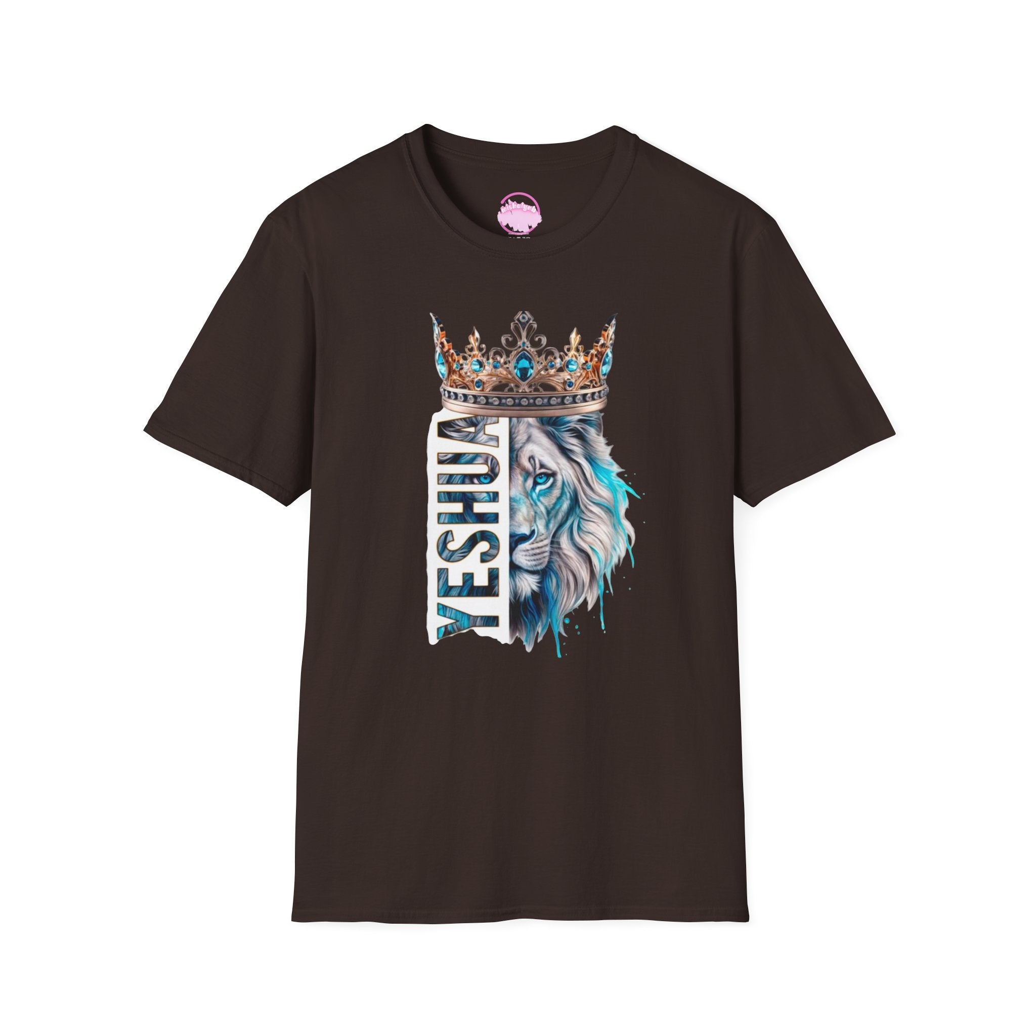 Yeshua Crowned Lion T-Shirt — Christian Faith Graphic Tee