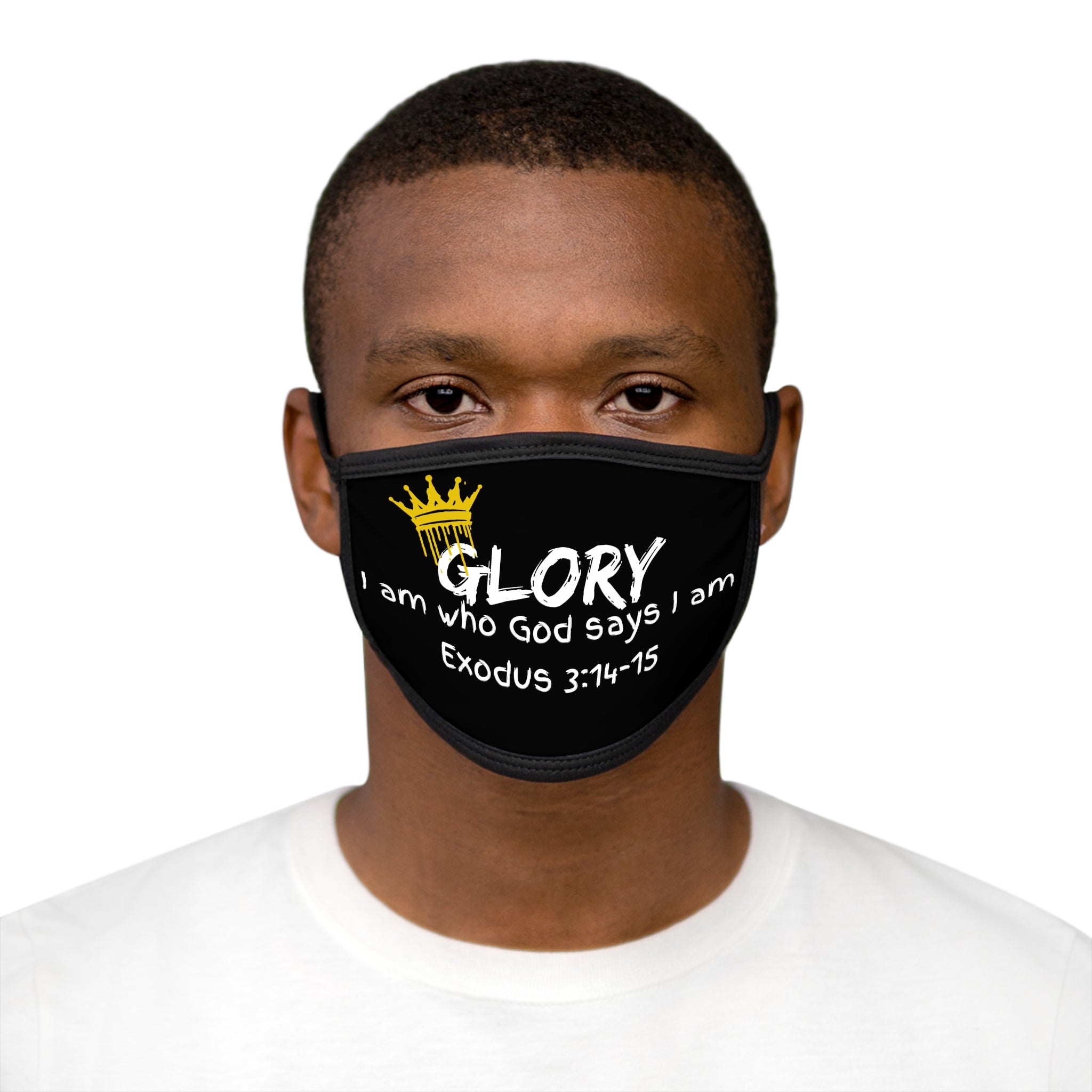Christian Glory Face Mask — “I Am Who God Says I Am” (Exodus 3:14–15)
