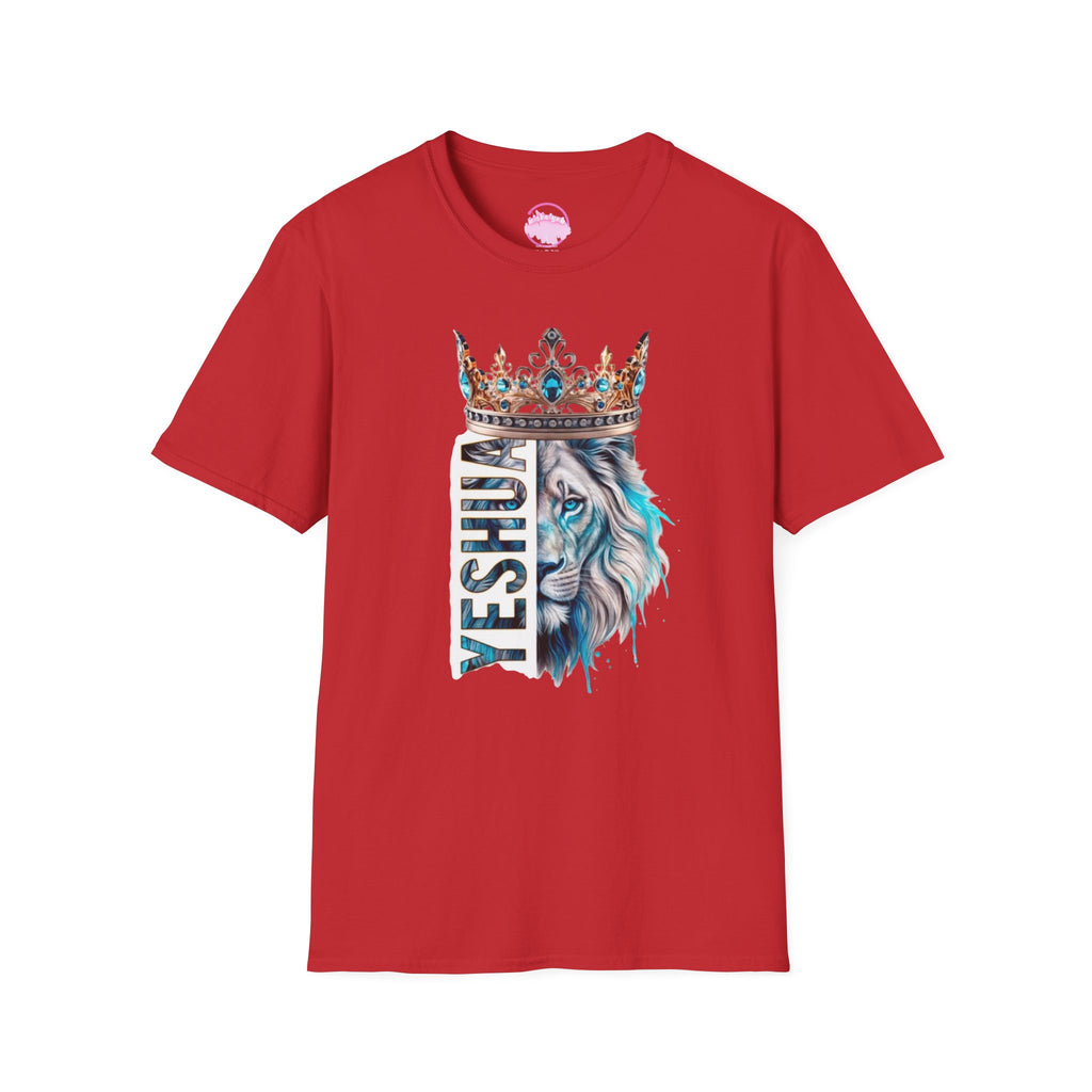Yeshua Crowned Lion T-Shirt — Christian Faith Graphic Tee