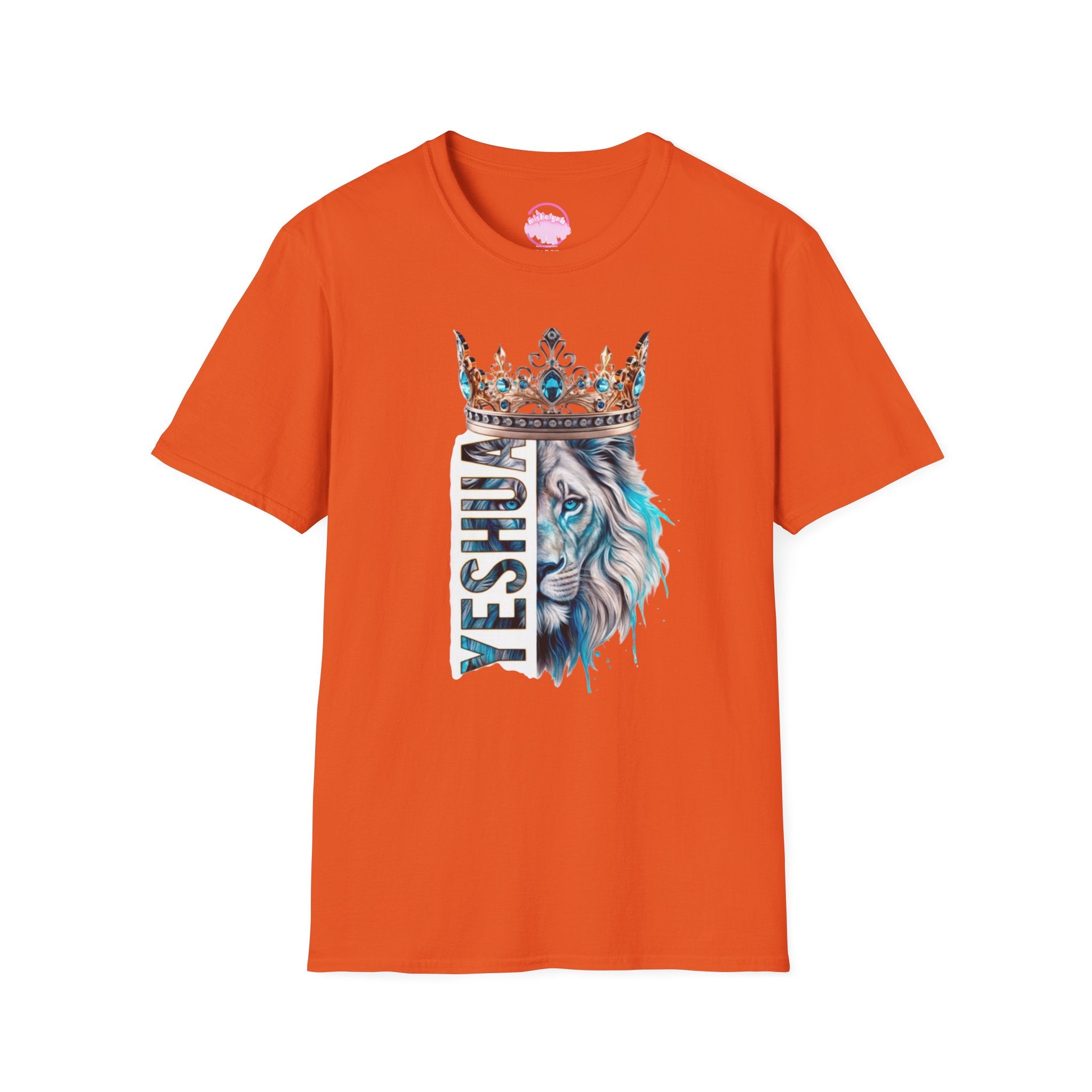 Yeshua Crowned Lion T-Shirt — Christian Faith Graphic Tee