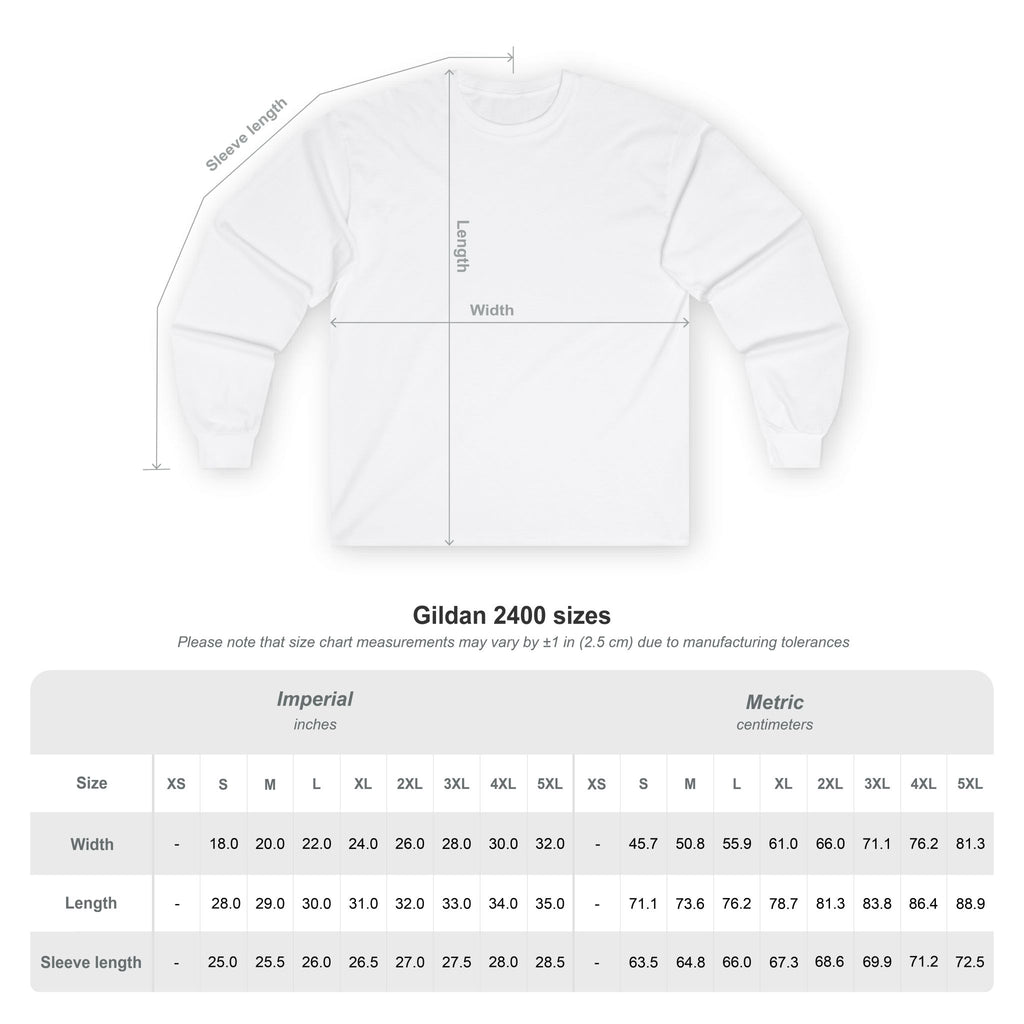 Glory Crown Long Sleeve Tee — "I am who God says I am" (Exodus 3:14-15)