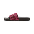 Women's Butterfly Slide Sandals - Removable Strap Pink Floral Slides