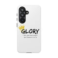 Glory Crown Christian Phone Case — 'I Am Who God Says I Am' Exodus 3:14–15 Tough Phone Case