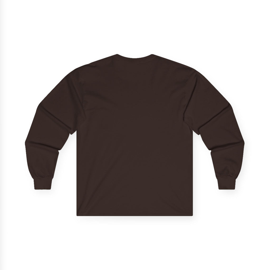 Halloween Long Sleeve Tee — "No Tricks Just Treats" Graphic Shirt