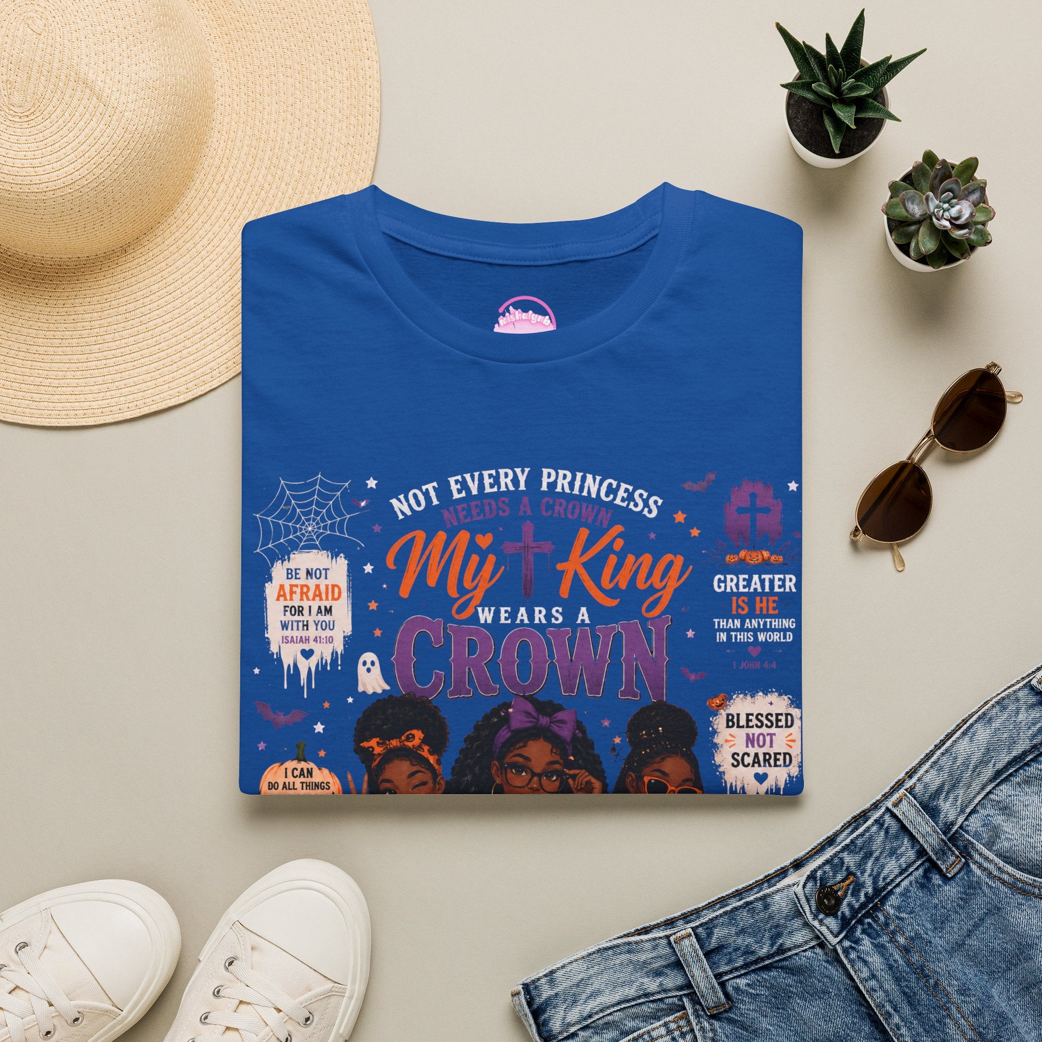My King Crown T-Shirt — Christian Faith Graphic Tee for Women